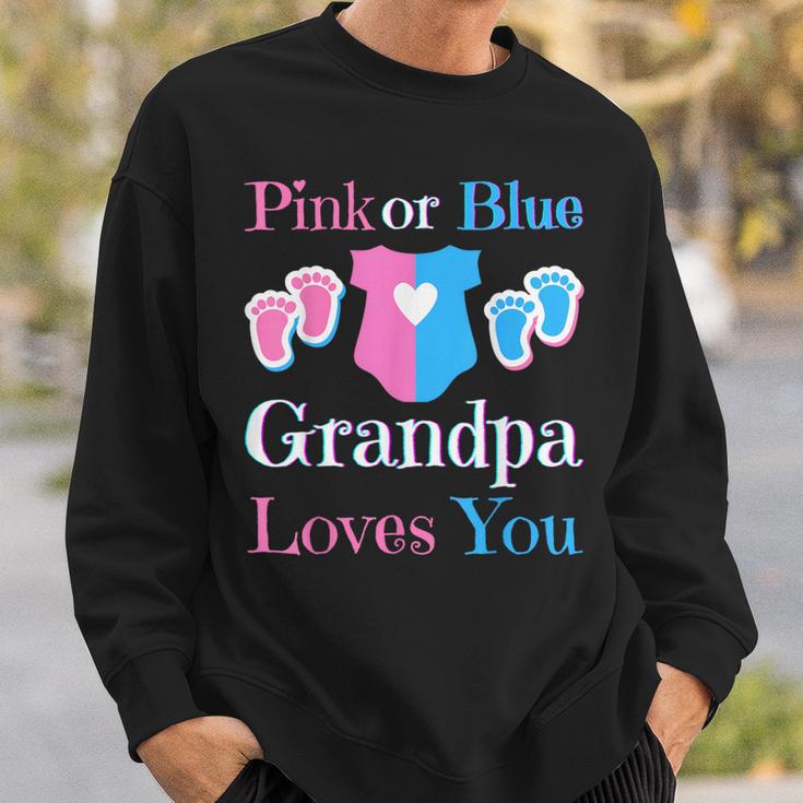 Rosa Oder Blau Opa Liebt Dich Papa Babyparty Geschlecht Enthüllen Sweatshirt Geschenke für Ihn