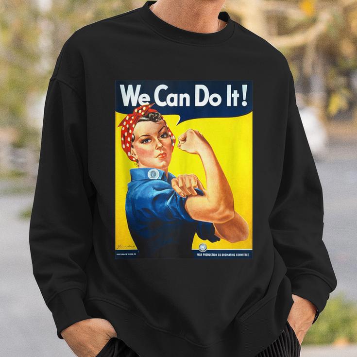 Rosie The Riveter We Can Do It Feminist Icon Sweatshirt Gifts for Him