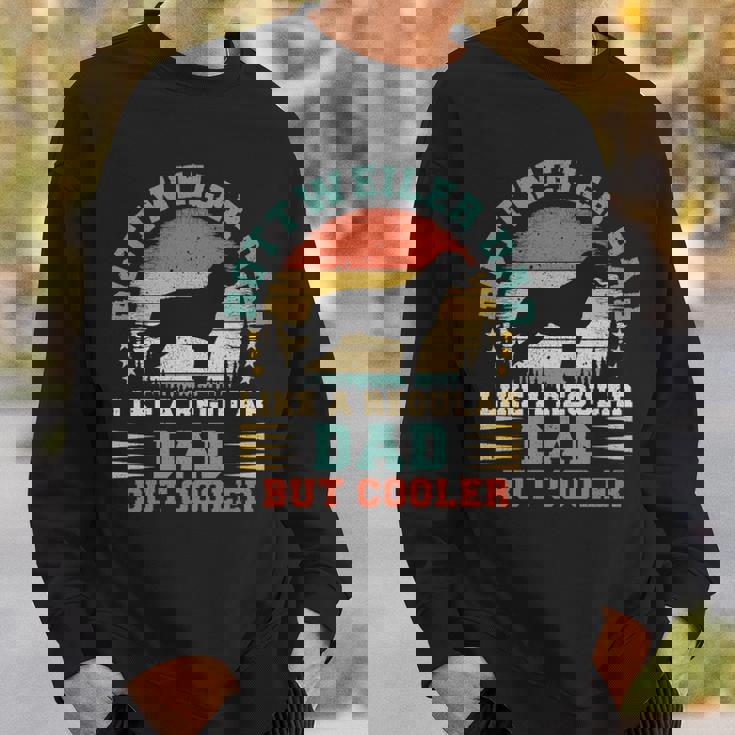 Rottweiler Dad Vintage Rottweiler Dog Father's Day Sweatshirt Gifts for Him