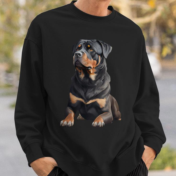 Rottweiler Dog Rottweiler Black Sweatshirt Geschenke für Ihn