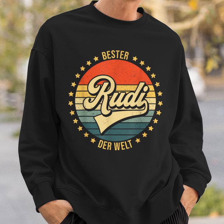 Rudi With Best Rudi Der Welt Sweatshirt Geschenke für Ihn