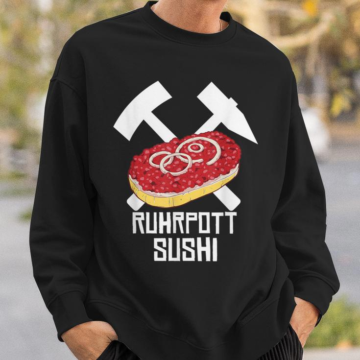 Ruhrpott Sushi Mettbrötchen For Mett Lovers Mett Sweatshirt Geschenke für Ihn
