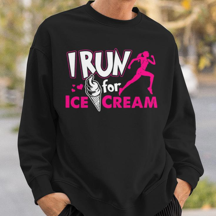 I Run For Ice Cream Sweatshirt Gifts for Him