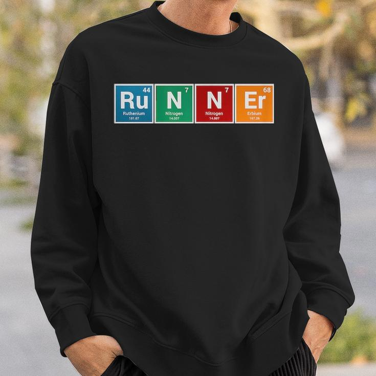 Runners Periodic Table Runner Sweatshirt Gifts for Him