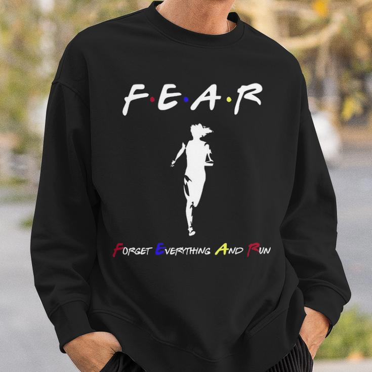 Running Runner Fear Forget Everything And Run Sweatshirt Gifts for Him