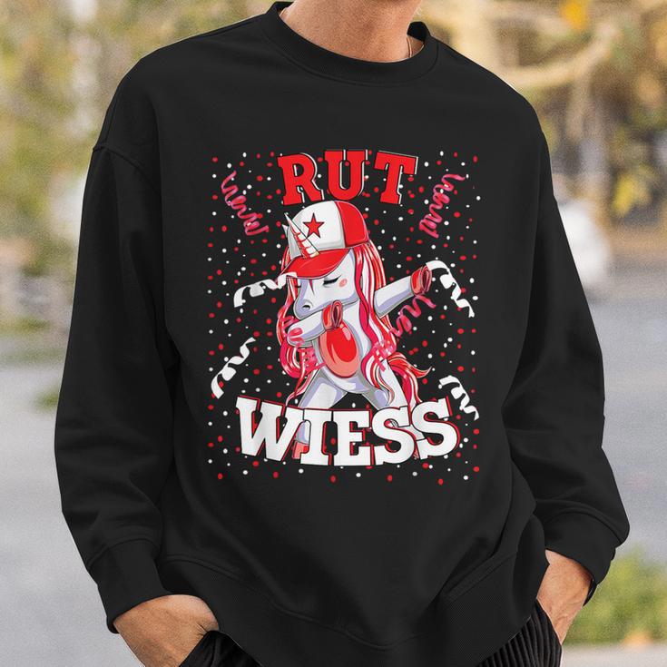 Rut Wiess Carnival Costume Cologne Red Confetti Unicorn Sweatshirt Geschenke für Ihn