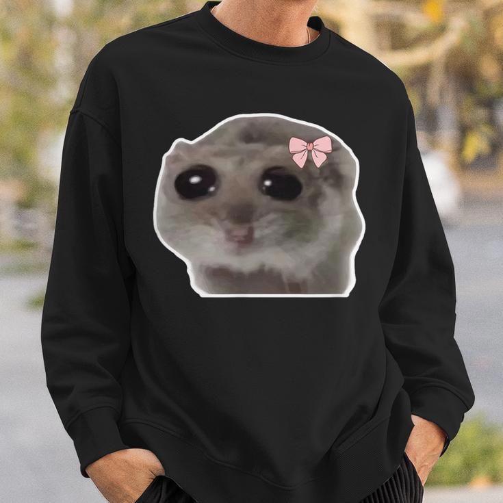 Sad Hamster Meme Trauriger Hamster Sweatshirt Geschenke für Ihn