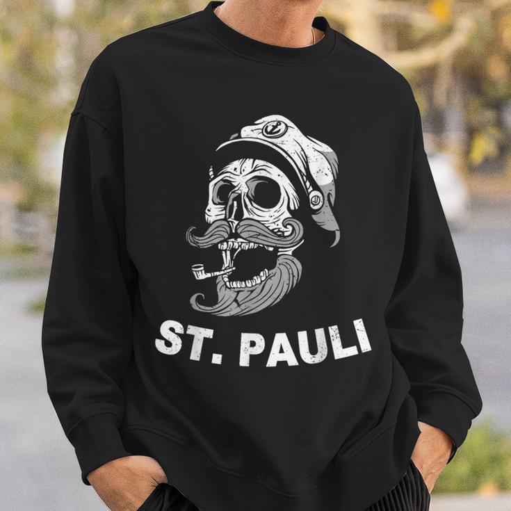 Saint Pauli Sailor Sailor Skull Hamburg Sweatshirt Geschenke für Ihn