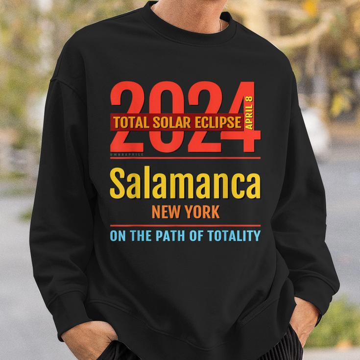 Salamanca New York Ny Total Solar Eclipse 2024 4 Sweatshirt Gifts for Him