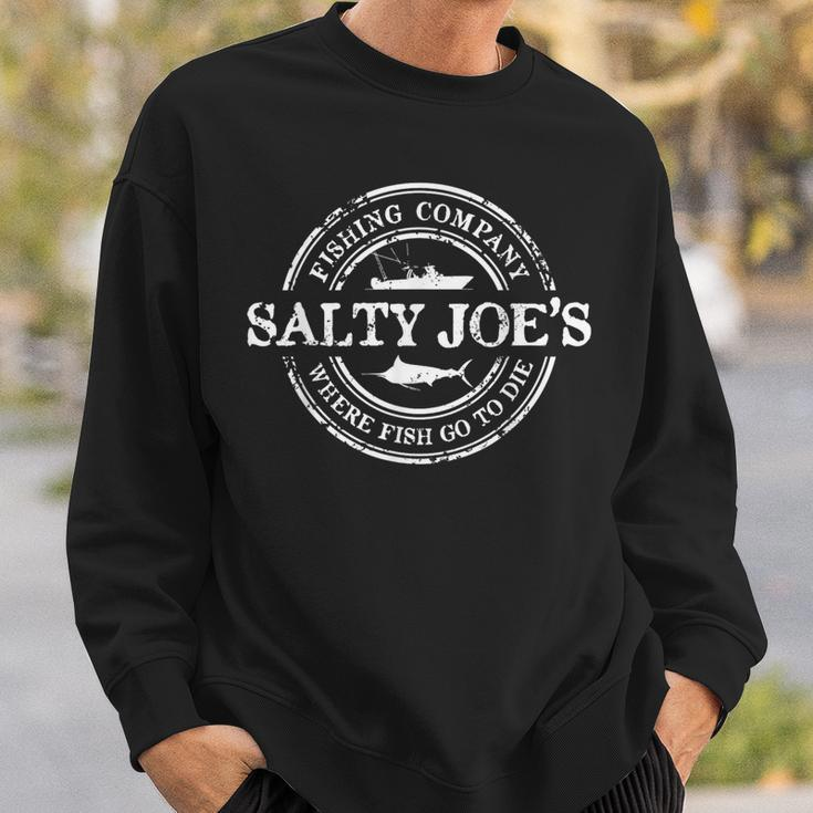 Salty Joes Fishing Boat Logo Sweatshirt Gifts for Him