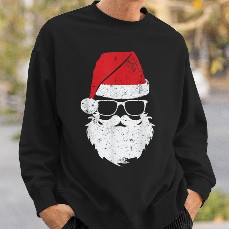 Santa Claus Beard Christmas Family Matching Pajamas Boys Men Sweatshirt Gifts for Him