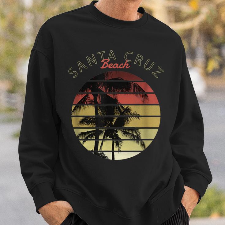 Santa Cruz Ca California Surfer 70S 80S Retro Sweatshirt Geschenke für Ihn