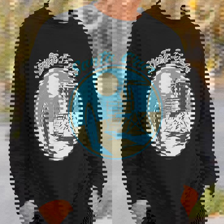 Santa Cruz Ca Surfer 70S 80S Retrointage Sweatshirt Geschenke für Ihn