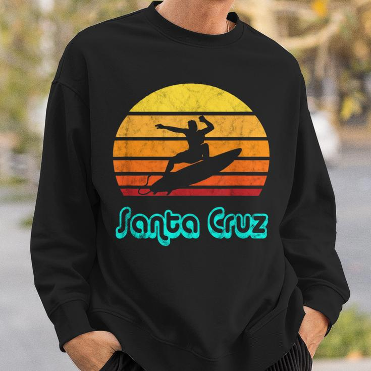 Santa Cruz Souvenir Retro Surf Vintage California Sweatshirt Gifts for Him