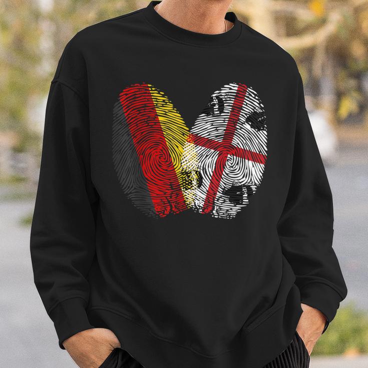 Sarden Fingerprint Sardegna Sardinia Sweatshirt Geschenke für Ihn