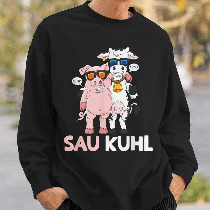 Sau Kuhl Word Game Cows Pig Sweatshirt Geschenke für Ihn