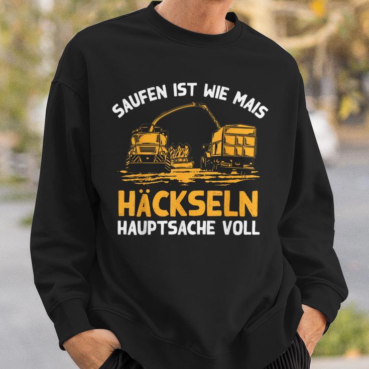 Saufen Ist Wie Mais Häckseln Hauptsacheoll Farmer Sweatshirt Geschenke für Ihn