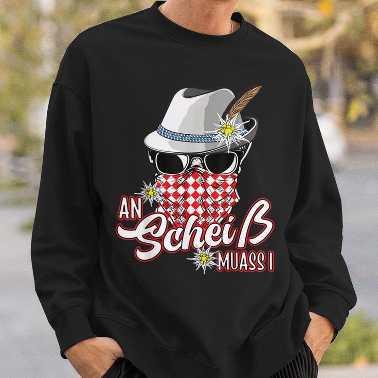 An Scheiss Muas I Hirsch Muass Grantln Bavarian Grantler Sweatshirt Geschenke für Ihn