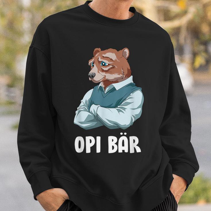 Schlauer Opi Bär Frisch Gebakener Opa German Sweatshirt Geschenke für Ihn