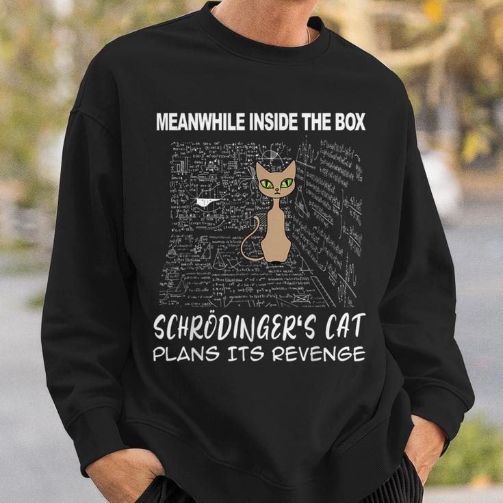 Schrödinger's Cat Revenge In Der Box German Language Sweatshirt Geschenke für Ihn