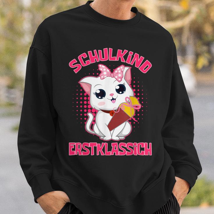 Schulkind Erstklassig Katz Sweatshirt Geschenke für Ihn