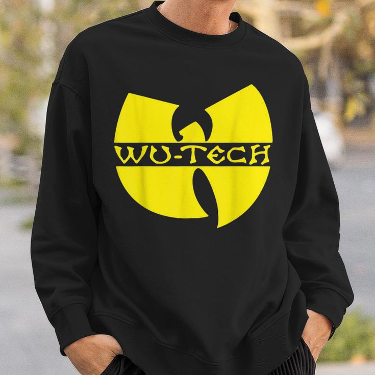 Schwarzes Wu-Tang Logo Sweatshirt, Hip-Hop Fanbekleidung Geschenke für Ihn