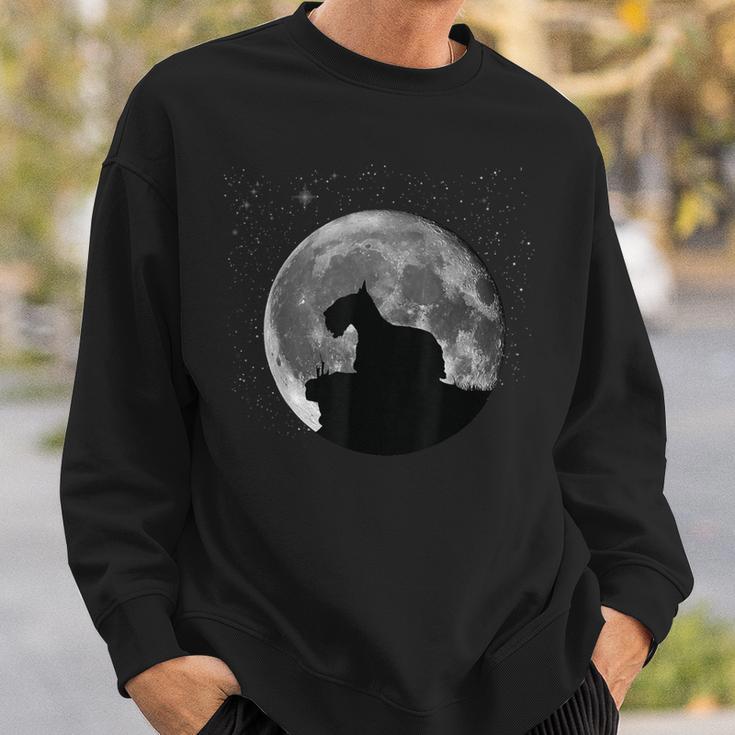 Scotty Dog Aberdeen Terrier Moon Sweatshirt Gifts for Him