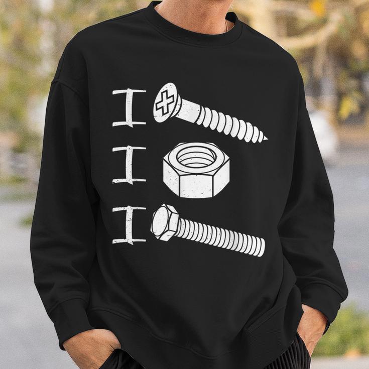 I Screw I Nut I Bolt Proud Car Auto Mechanic Humor Sweatshirt Gifts for Him