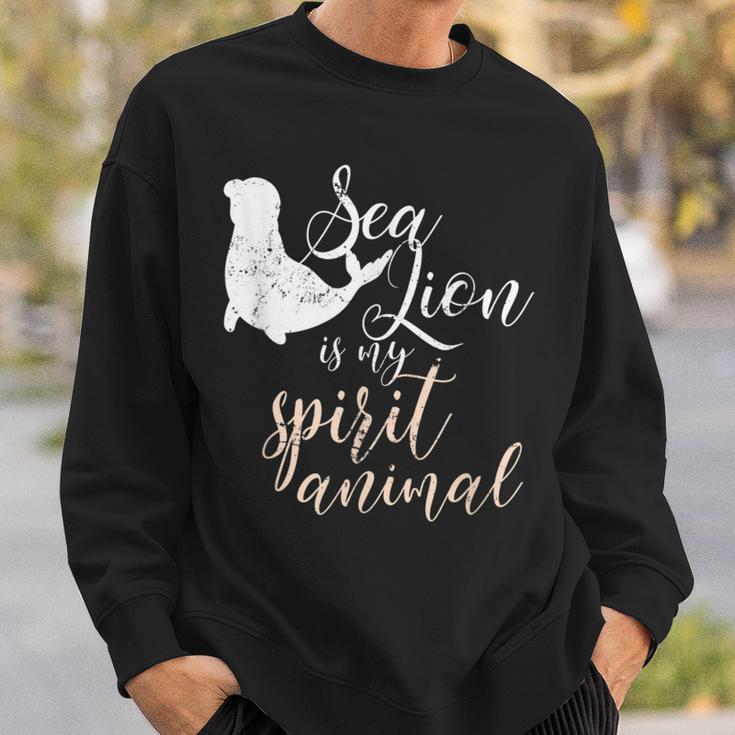 Sea Lion Is My Spirit Animal Sea Lion Sweatshirt Gifts for Him