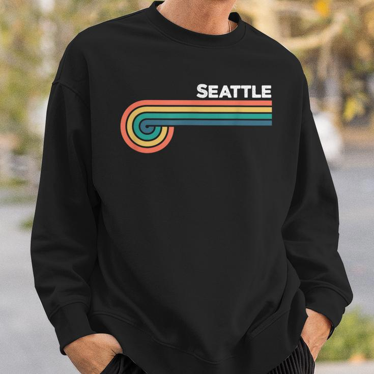 Seattle Retro Style Hometown Pride Sweatshirt Gifts for Him