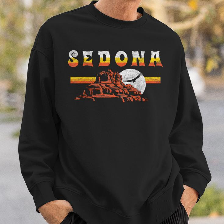 Sedona Arizona Vintage Distressed Bell Rock Hiking Retro Sweatshirt Gifts for Him
