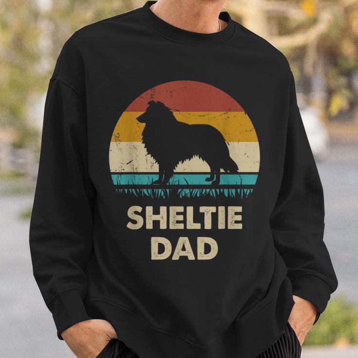 Sheltie Dad For Sheltie Dogintage Sweatshirt Geschenke für Ihn