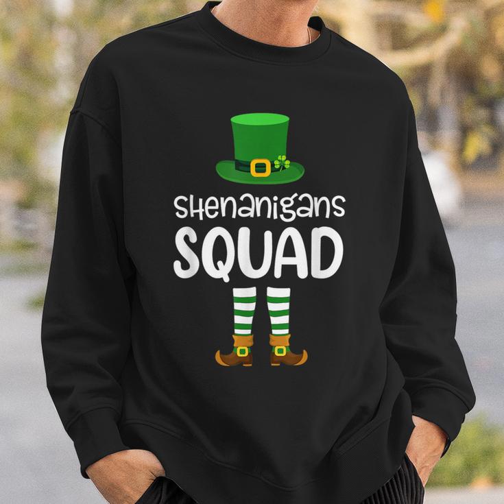 Shenanigan Squad Irish Leprechaun St Patrick's Day Sweatshirt Gifts for Him