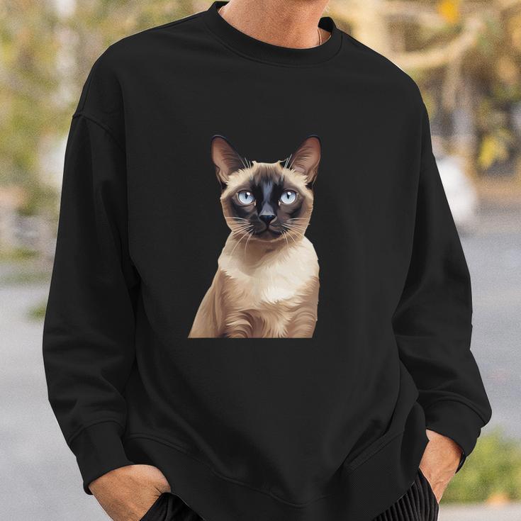 Siamese Cat Sweatshirt Geschenke für Ihn