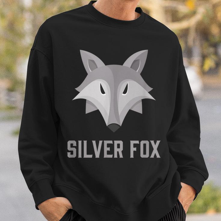 Silberfuchs Grafik Sweatshirt Unisex, Elegantes Design mit Fuchs-Motiv Geschenke für Ihn