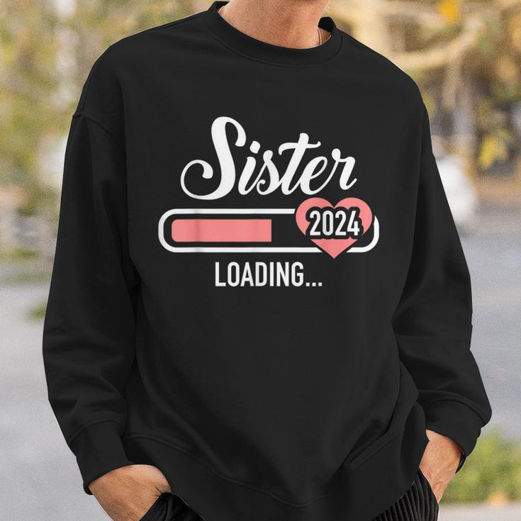 Sister 2024 Loading For Pregnancy Announcement Sweatshirt Gifts for Him
