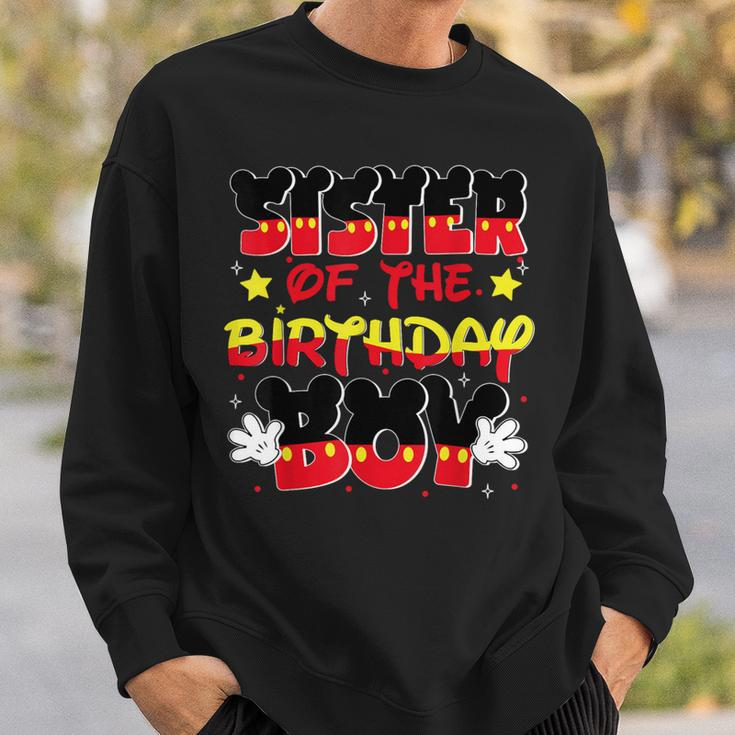Sister Of The Birthday Boy Mouse Family Matching Sweatshirt Gifts for Him