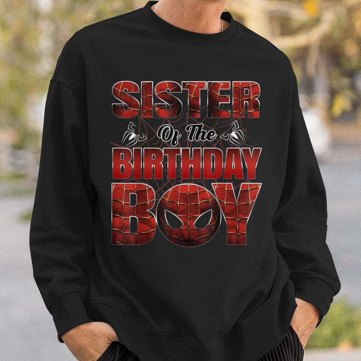 Sister Of The Birthday Boy Spider Family Matching Sweatshirt Gifts for Him