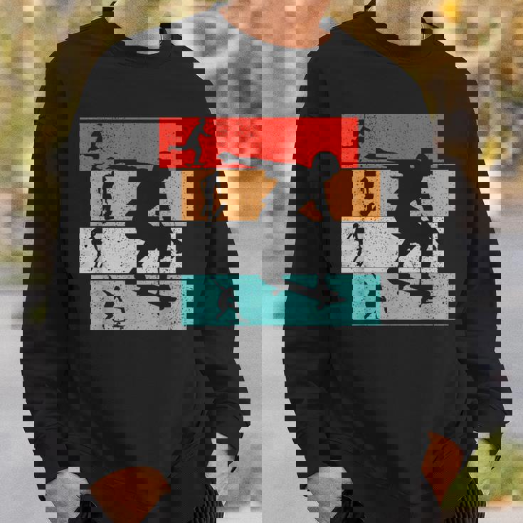 Skater Skateboarder Retro Skateboard Boys Youth Sweatshirt Gifts for Him
