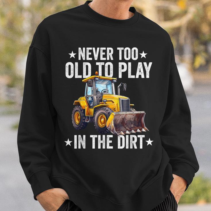 Skid Sr Loader Operator Grandpa Dad Skid Loader Sweatshirt Gifts for Him