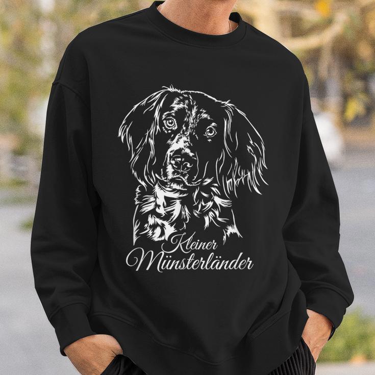 Small Münsterländer Dog Portrait Hunting Dog Sweatshirt Geschenke für Ihn