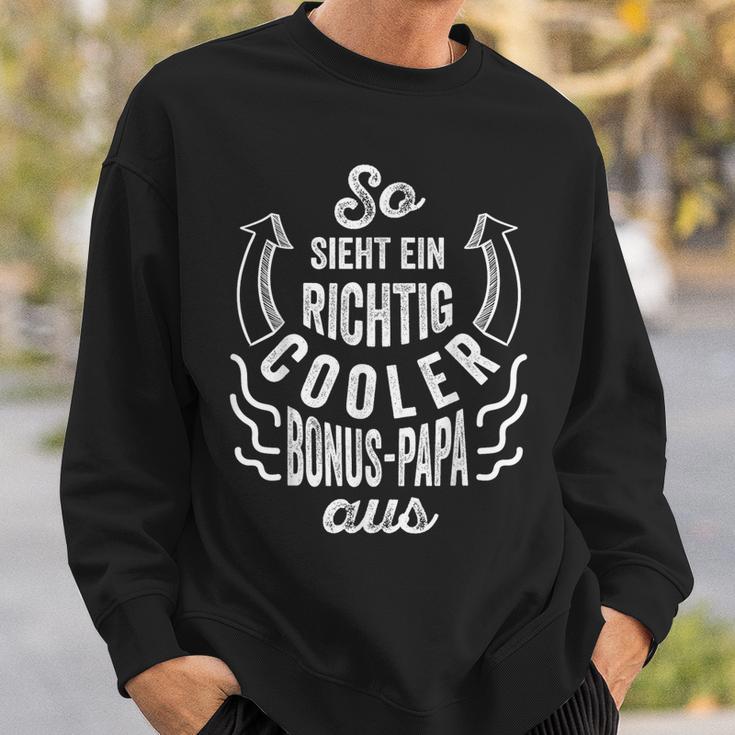 So Sieht Ein Richtig Cooler Bonus Papa Aus Stepdater Sweatshirt Geschenke für Ihn