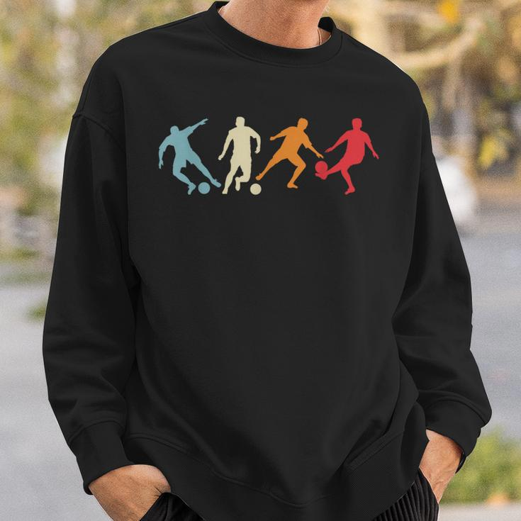 Soccer Player Retro Vintage Colors Soccer Fan Players Sweatshirt Gifts for Him