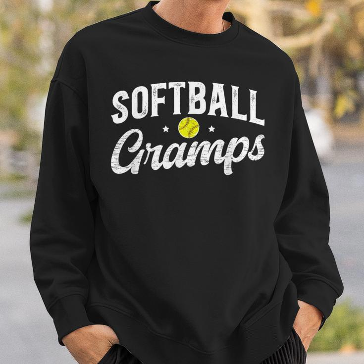 Softball Gramps Of A Softball Player Gramps Sweatshirt Gifts for Him