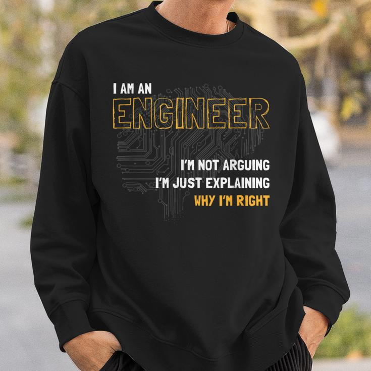 Software Developer I Am An Engineer Sweatshirt Geschenke für Ihn
