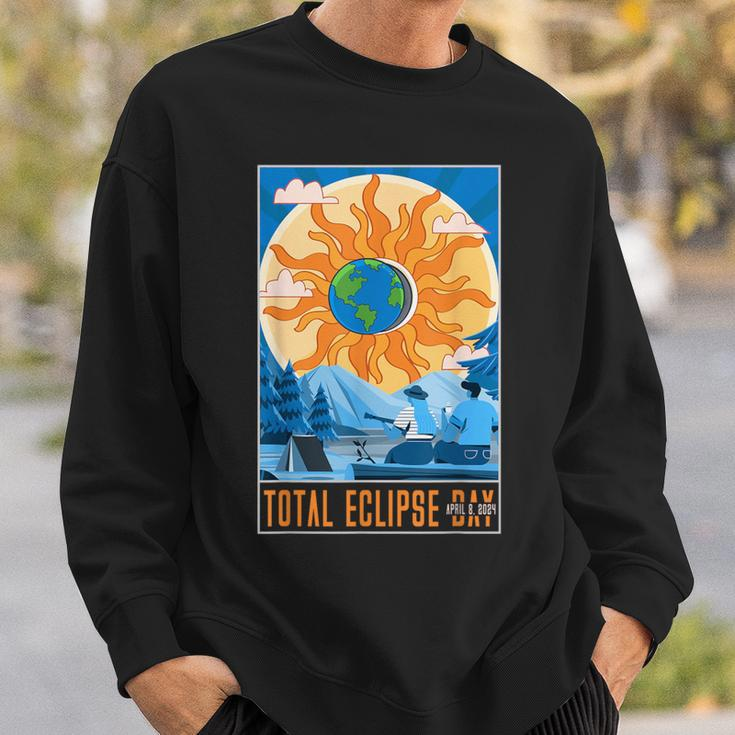 Solar Eclipse 2024 April 8 Total Solar Eclipse 40824 Sweatshirt Gifts for Him