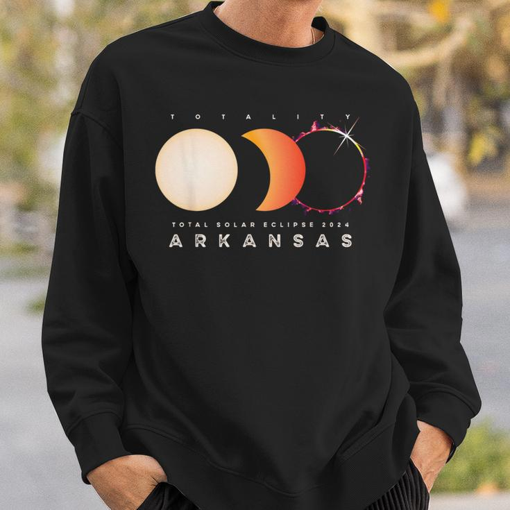 Solar Eclipse 2024 Arkansas Total Eclipse America Graphic Sweatshirt Gifts for Him