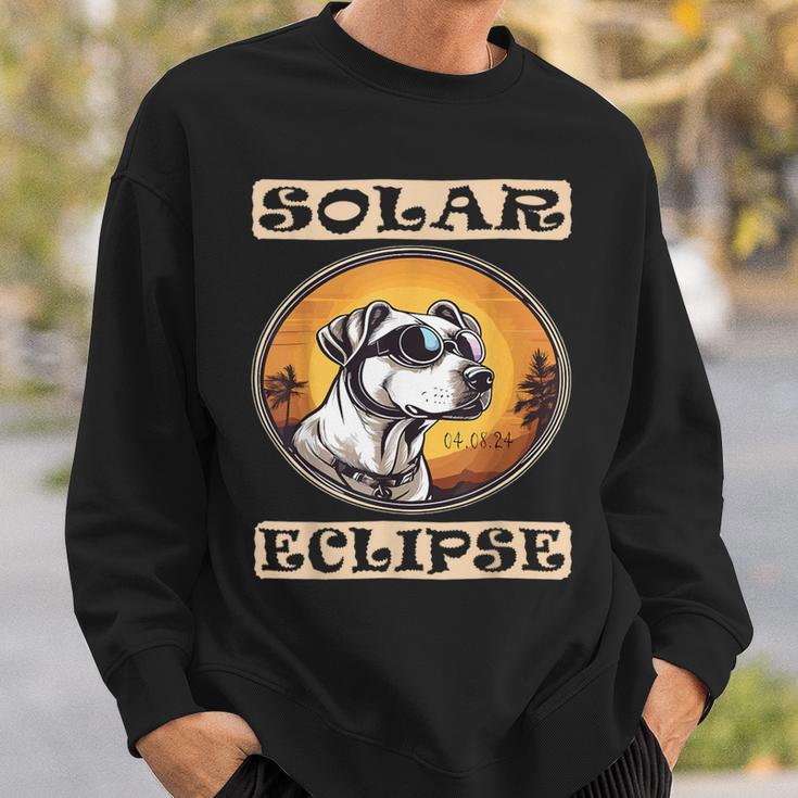 Solar Eclipse 2024 Dog Total Solar Astronomy Sweatshirt Gifts for Him