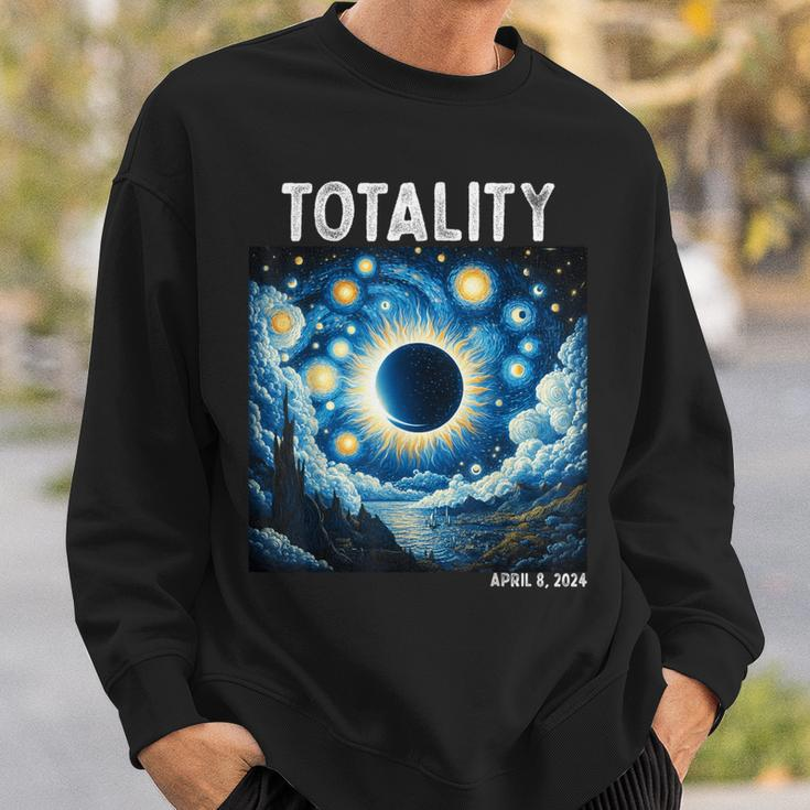 Solar Eclipse 2024 Totality April 8Th Astronomy Science Sweatshirt Gifts for Him