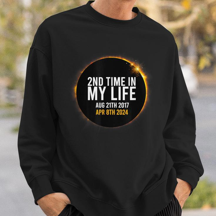 Solar Eclipse April 8 2024 Totality 2Nd Times In My Lifetime Sweatshirt Gifts for Him